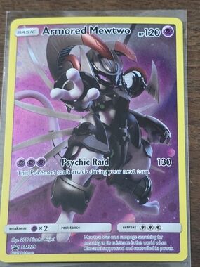 Pokemon TCG Armored Mewtwo Sun & Moon Black Star Promo SM228 Card